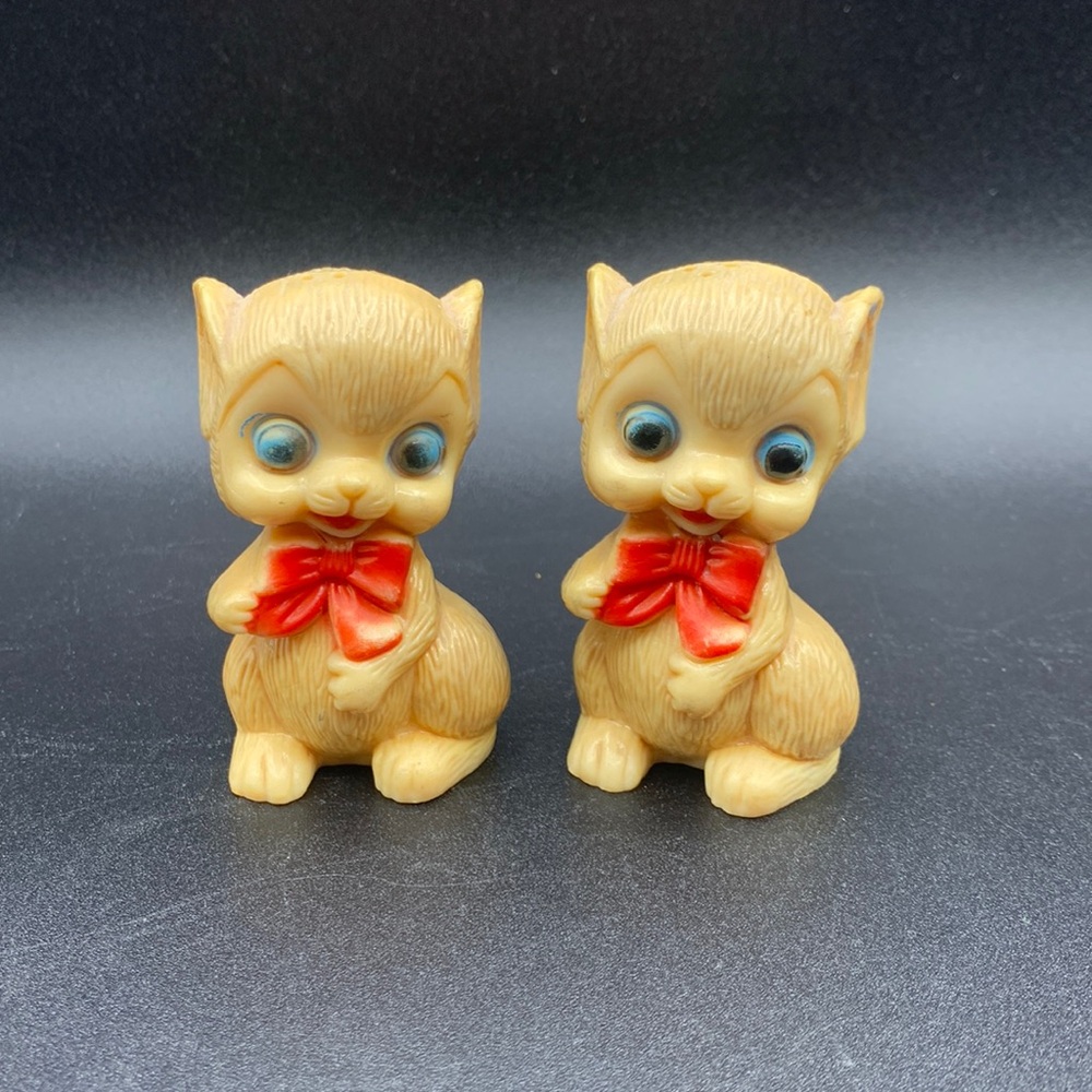 Vintage Celluloid Anthropomorphic Mouse Salt & Pepper Shakers
